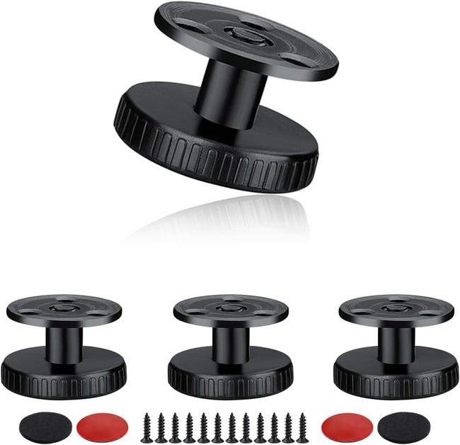 Vierteiliges, Verstellbares Möbelbein-set, Höhenverstellbar Von 27-40 Mm, Verstellbar, Selbstklebend Oder Verschraubbar.
