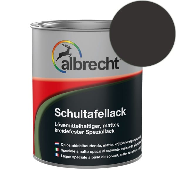 Albrecht - Schultafellack 375 ml matt schwarz Speziallack Tafellack Tafelfarbe