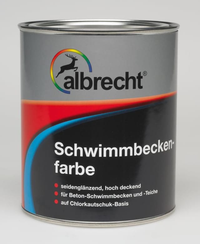 Schwimmbeckenfarbe 2,5 l capriblau seidenglänzend Schwimmbadfarbe - Albrecht
