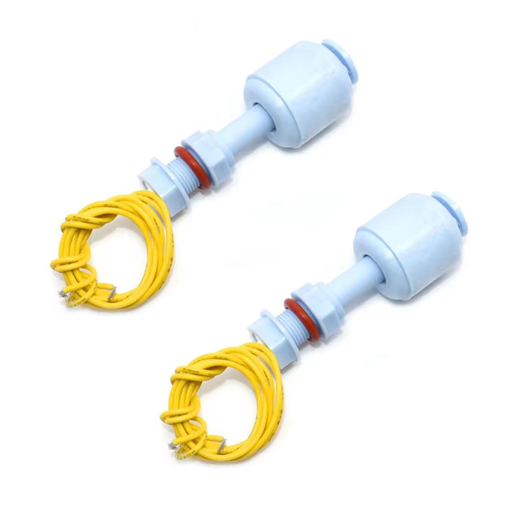 Packung Mit 2 Wasserstandssensoren, Sowohl Für 220-v-wechselstrom- Als Auch Für 24-v-wechsel-/gleichstromkreise. Schwimmerschalter. Flüssigkeitssensor Für Hydrokultur Und Gartenbau.