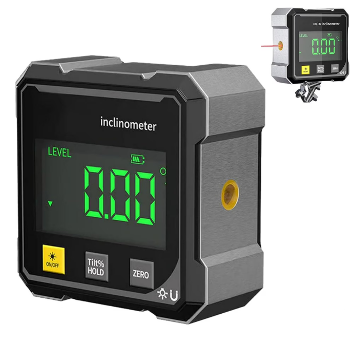Vierseitiger Magnetischer Digitaler Winkelmesser, Hintergrundbeleuchteter Würfel-neigungsmesser Für Tischkreissägen-holzbearbeitung