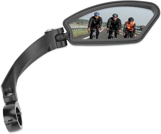 360° Drehbarer Edelstahl-rückspiegel Für E-bikes (rechts) – Schwarz
