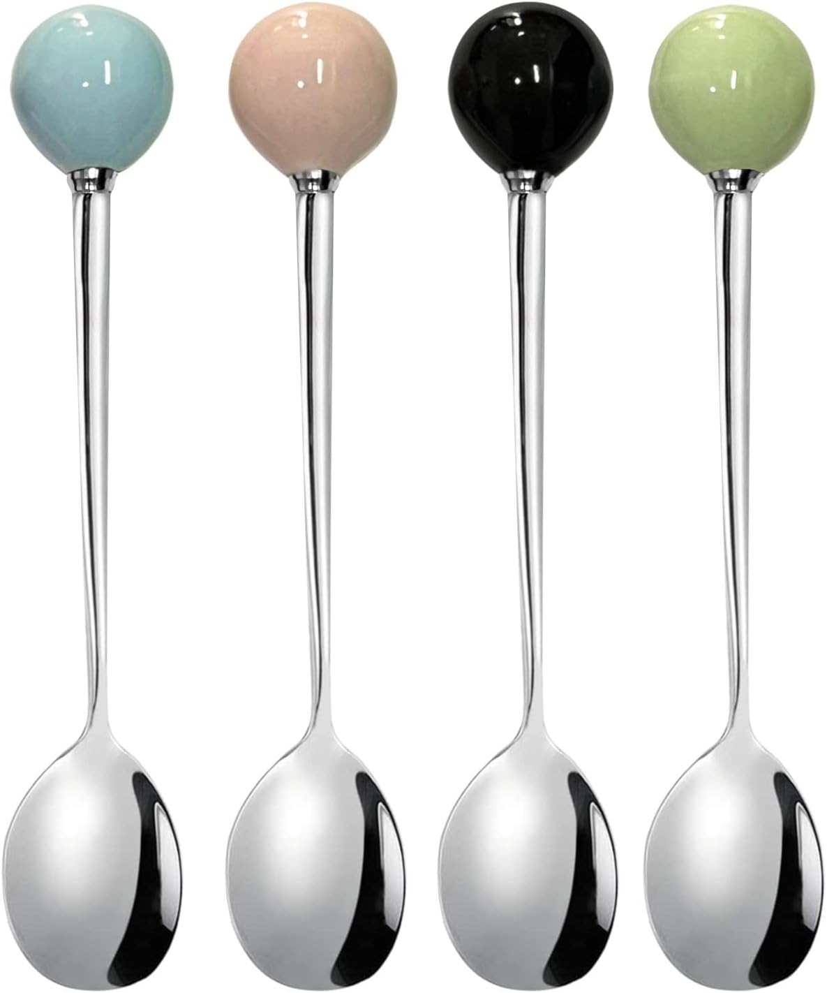 Teelöffel Aus Edelstahl, Mini-kaffeelöffel, Dessertlöffel, 8-teiliges Löffelset, 5,5 Zoll, 4 Farben.