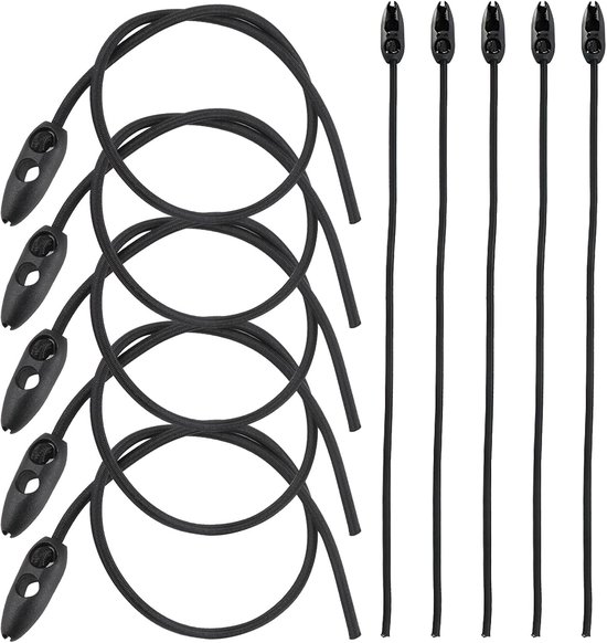 50 Cm Lange Elastische Bungee-seil-befestigungsgurte Mit Haken (10er-pack), Überlastgeprüfte, Verstellbare Kabelbefestigungen Für Fahrräder Und Motorräder