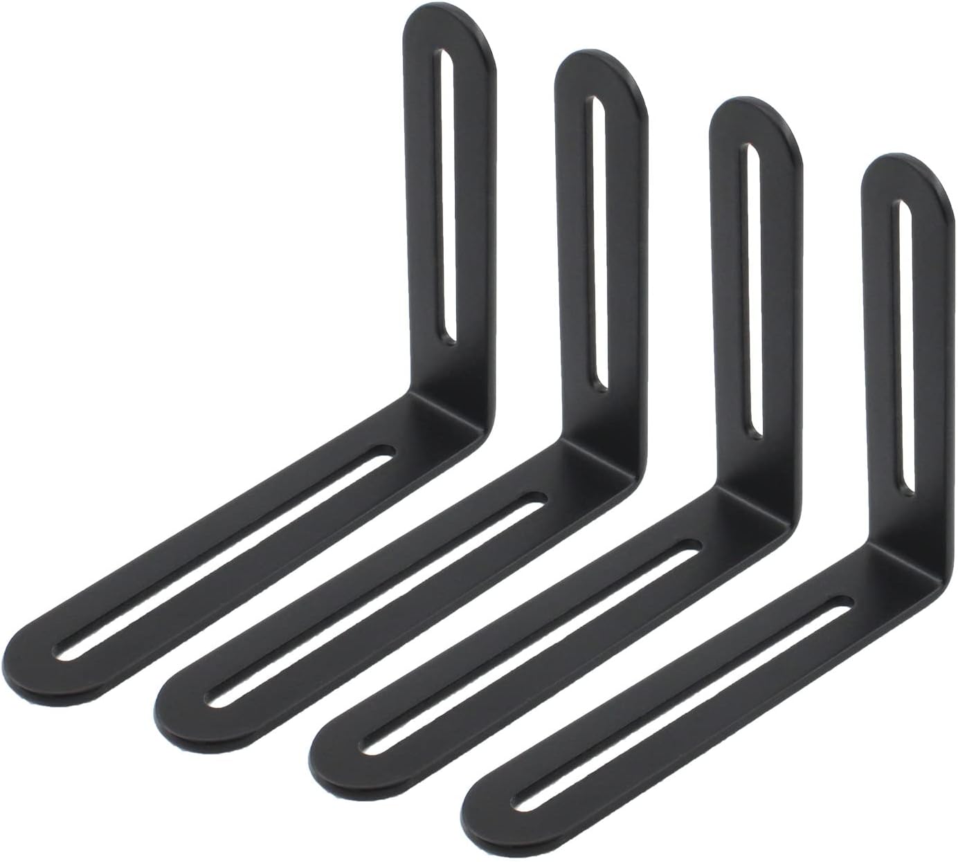 4-teiliger, Verstellbarer L-förmiger Eckwinkel, L-förmiger Schlitz-regalträger – 100 X 120 X 3 Mm