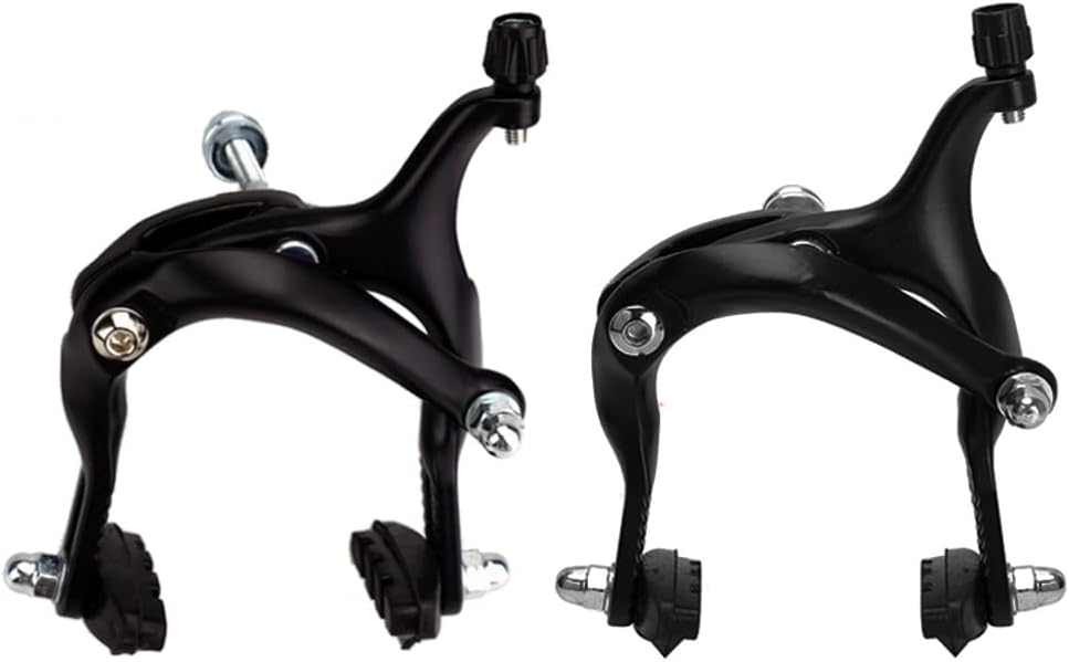 1 Paar 61–79 Mm Lange C-bremssättel Für Vorder- Und Hinterrad, Rennradbremsen, Geeignet Für Fixies Und Rennradzubehör – Schwarz