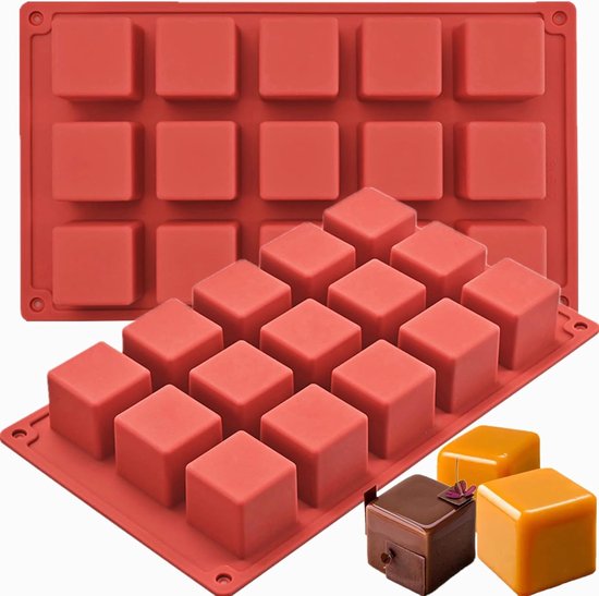 Würfelförmige Silikon-kuchenform, 3 Cm X 3 Cm X 3 Cm, 3d-quadratische Silikon-backform Für Schokolade, Pralinen, Trüffel, Wackelpudding, 30 Mulden