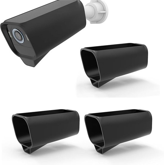 3er-pack Silikon-schutzhüllen Für Eufy S3 Pro Sicherheitskameras, Wasserdicht, Uv-beständig, Für Den Innen- Und Außenbereich, Schwarz