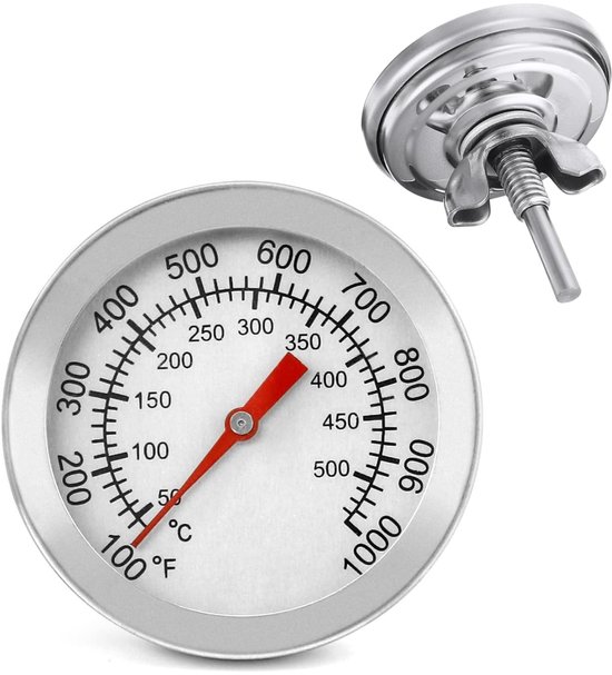 Hochtemperatur-barometer-thermometer Für Holzkohlegrill Und Smoker, 50-600℃