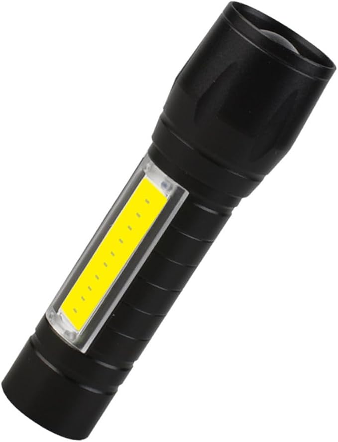 3w Usb-wiederaufladbare Mini-taschenlampe Aus Aluminium Mit Cob-seitenlicht Und Fokus Für Camping