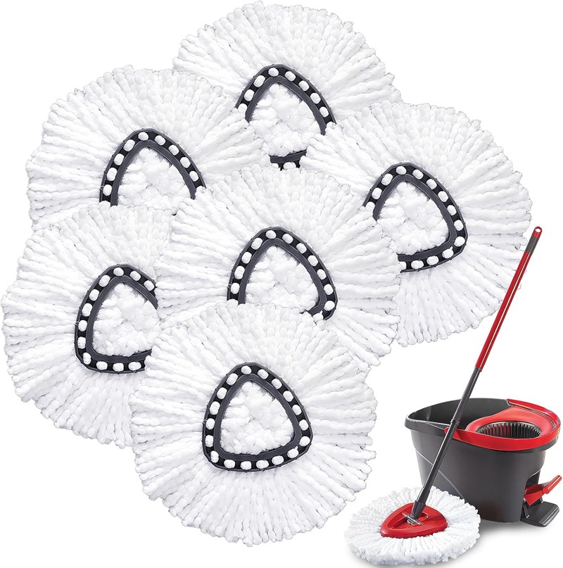 Nachfüllpads Für Mikrofaser-schleudermopps – Ersatzpads Für Baumwolle. – Vileda O – Cedar Easywring – Dreieckige Reinigungspads Für Den Schleudermoppkopf