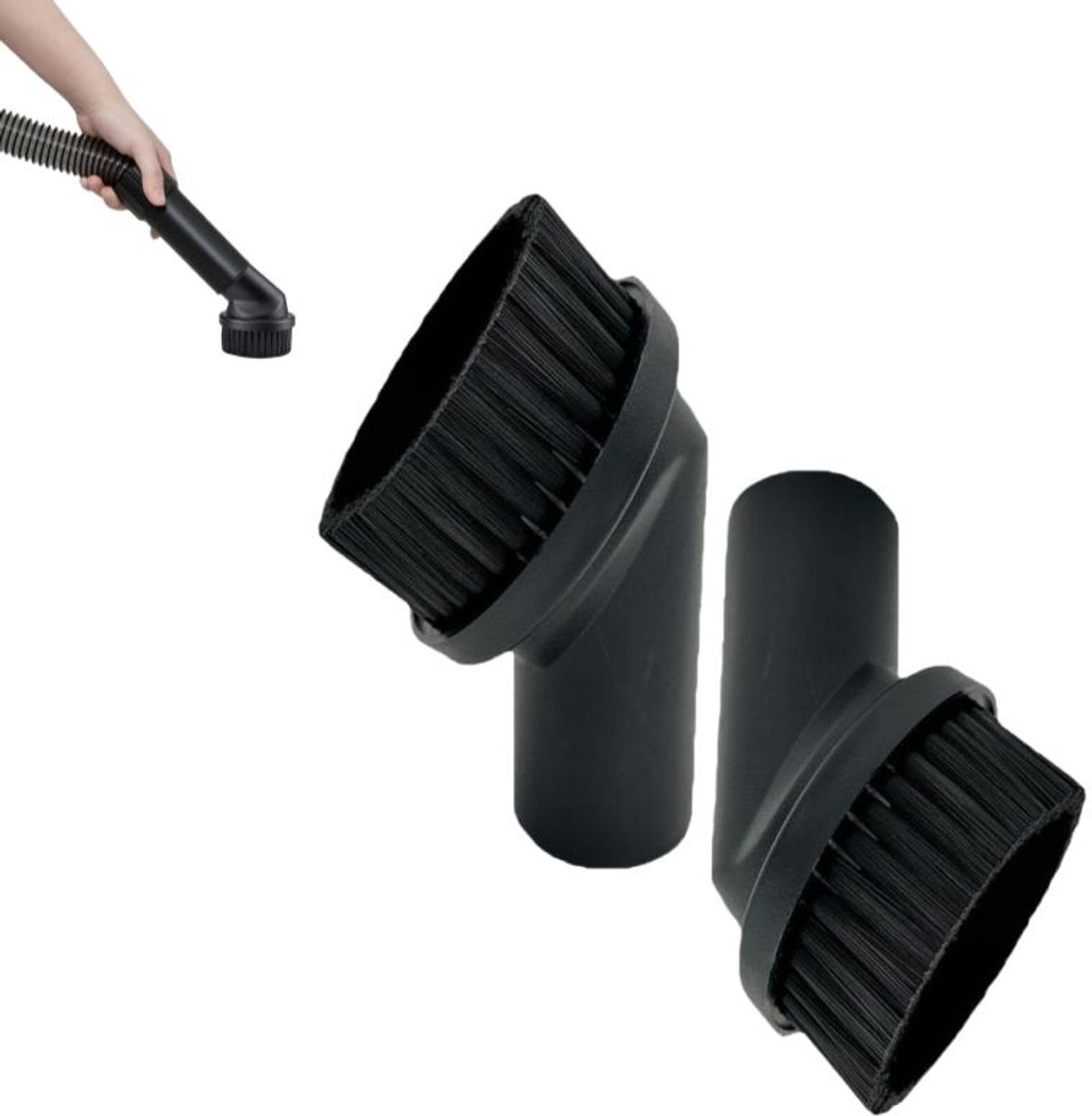 Teile – Staubpinsel Für Staubsauger – Rundbürste – Für Empfindliche Ecken Und Oberflächen – 32 Mm – Schwarz