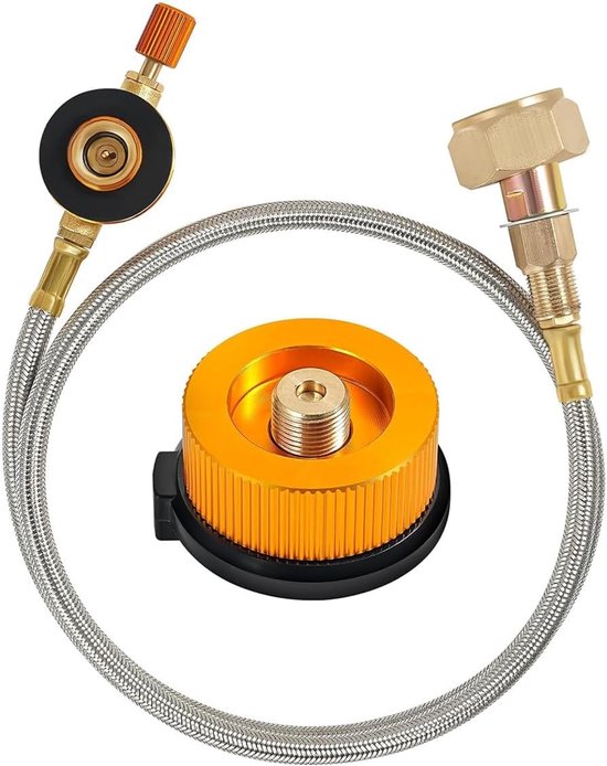 Gaskartuschenadapter Für Campingkocher, Lpg-propangasflaschen-nachfüllventiladapter, Flachzylinder-tankanschluss-konverter