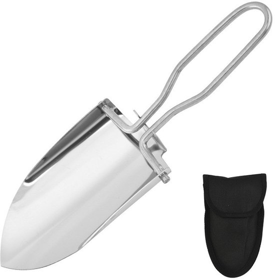Mini-klappspaten Aus Edelstahl, Robuster Mehrzweck-handspaten Für Garten Und Camping Mit Aufbewahrungstasche Aus Oxford-gewebe