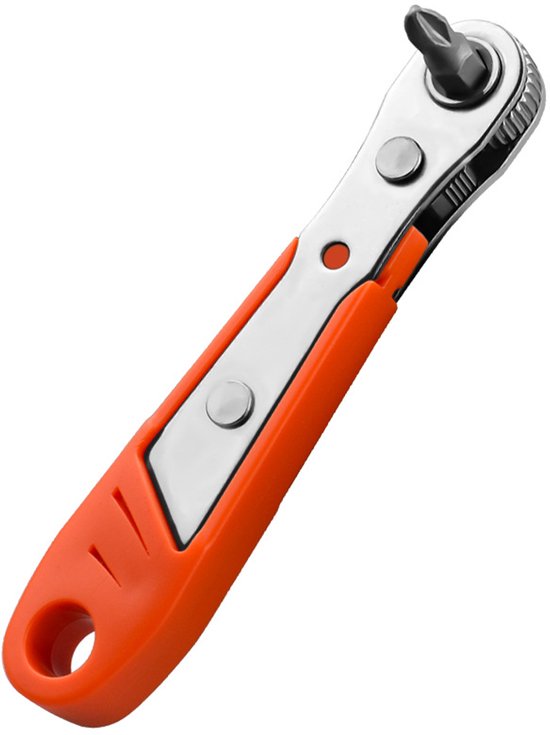 Mini-wende-ratschenschlüssel-set Mit Magnetischem Kreuzschlitzschraubendreher, 1/4"-antrieb, Hohes Drehmoment, Rechtwinklig, 11 Cm Reparaturwerkzeug Für Schwer Zugängliche Stellen