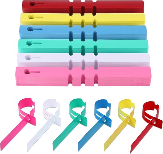 600 Stück 6-farbige Pflanzenstecker-etiketten Für Den Außenbereich, Wasserfeste Pp-kunststoff-gartenschilder In T-form (weiß/rot/gelb/grün/blau/rosa)
