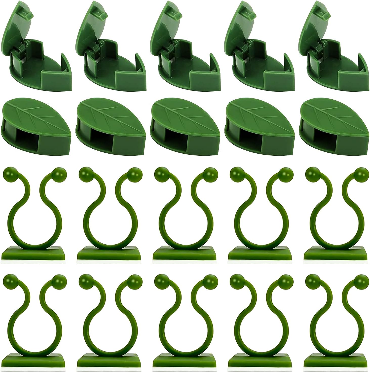 Kletterpflanzenclips, 50 Stück, Selbstklebende Pflanzenclips Für Kletterpflanzen, Geeignet Zur Verwendung An Der Gartenmauer Oder Als Pflanzenhalter.