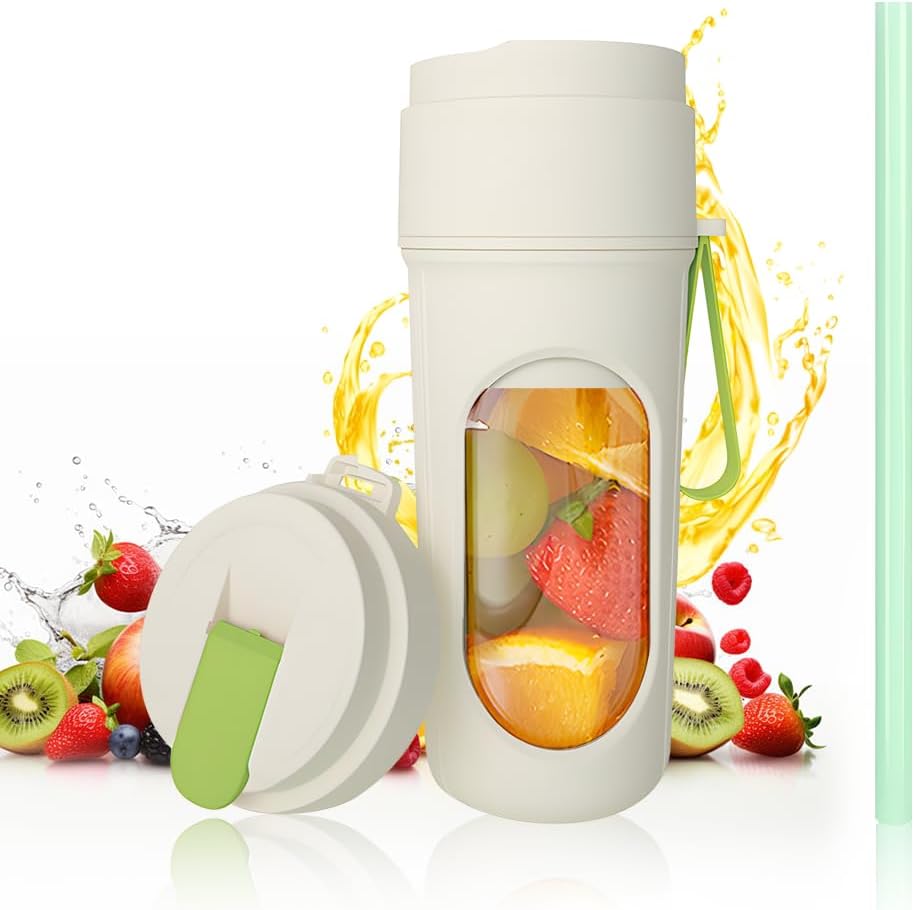 Tragbarer Mixer, Wiederaufladbar, Tragbar, Weiß, Für Milchshakes, Smoothie-maker Für Unterwegs, Usb-aufladbar, Stabmixer