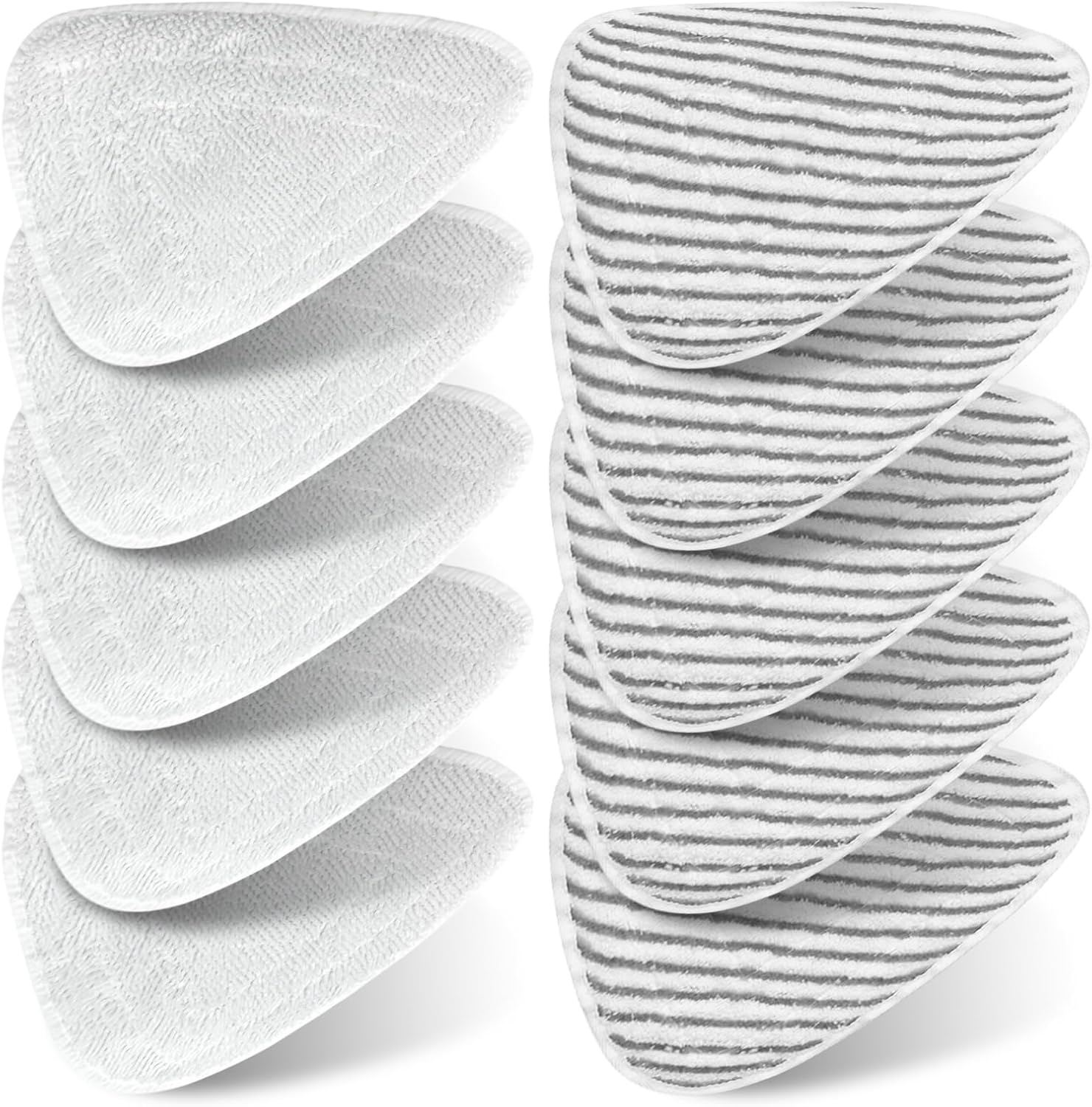 10 Mikrofaser-dampfmopp-pads – Für Vileda Dampfmopp-tücher, O-cedar Dreieckige Chenillefaser-ersatzpads – Waschbar Und Wiederverwendbar