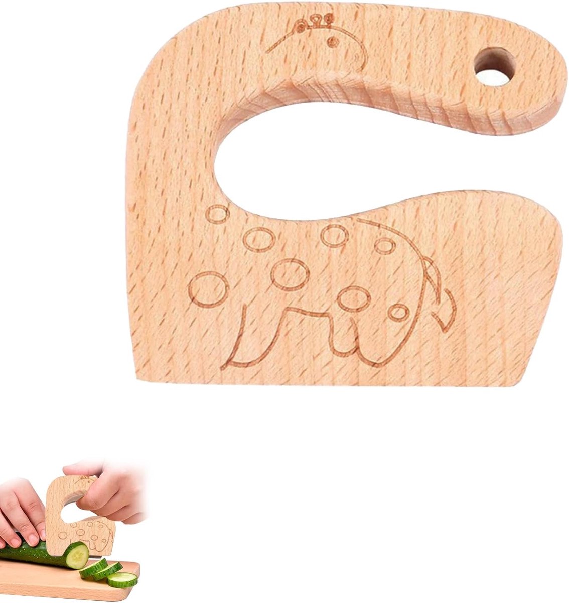 Kinderküchenmesser Aus Holz, Sicherheitsmesser, Montessori-küchenutensilien, Kinderbesteck Zum Schneiden Und Kochen Von Gemüse Oder Obst