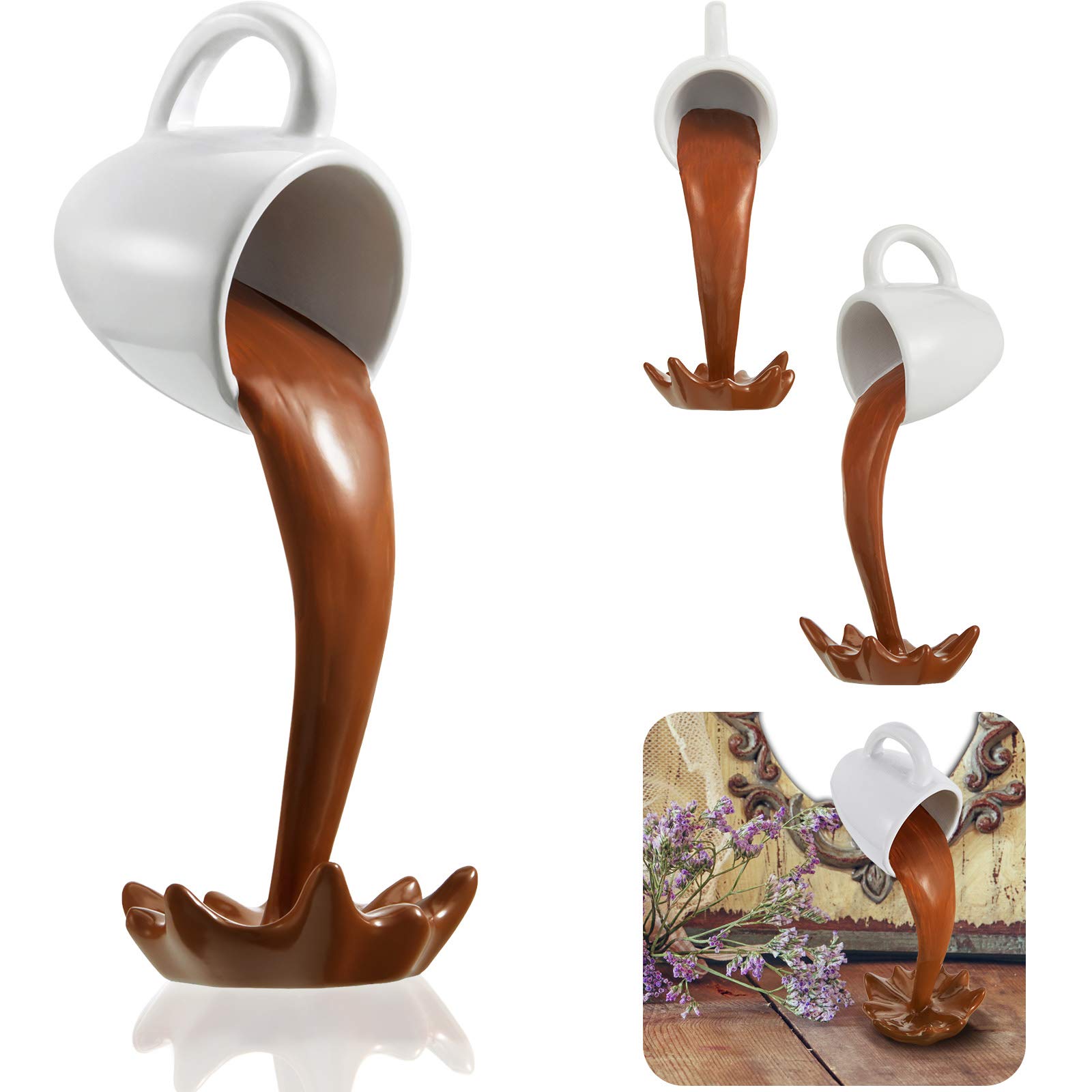 Magische Kaffeetasse, Die Kippt Und Spritzt, Kaffeetasse, Die Kippt Und Überläuft, Becher, Neuheit, Interessante Tasse, Café, Skulptur