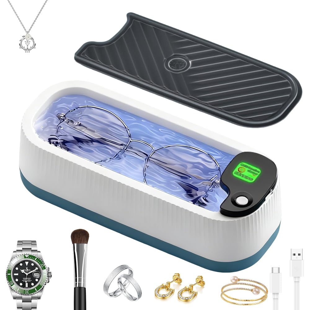Ultraschallreinigungsgerät Für Brillen, 300 Ml Professioneller Ultraschallreiniger Mit 2 Reinigungsmodi, Usb-ultraschallreinigungsgerät