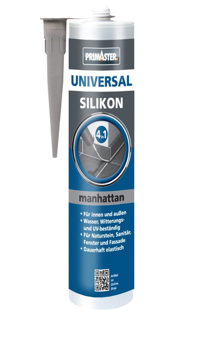 Primaster - Universalsilikon 4 in 1 Manhattan 300ml Vergilbungsfrei Innen&Außen