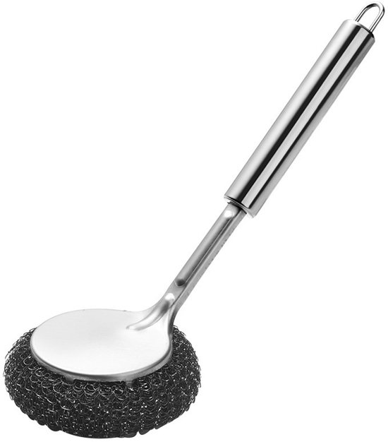 Edelstahl-reinigungsbürsten-set, Vielseitig Einsetzbar Zum Entfernen Von Rost An Kochgeschirr Und Grills, Robust Und Langlebig, Abnehmbarer Griff, 26 X 9 Cm