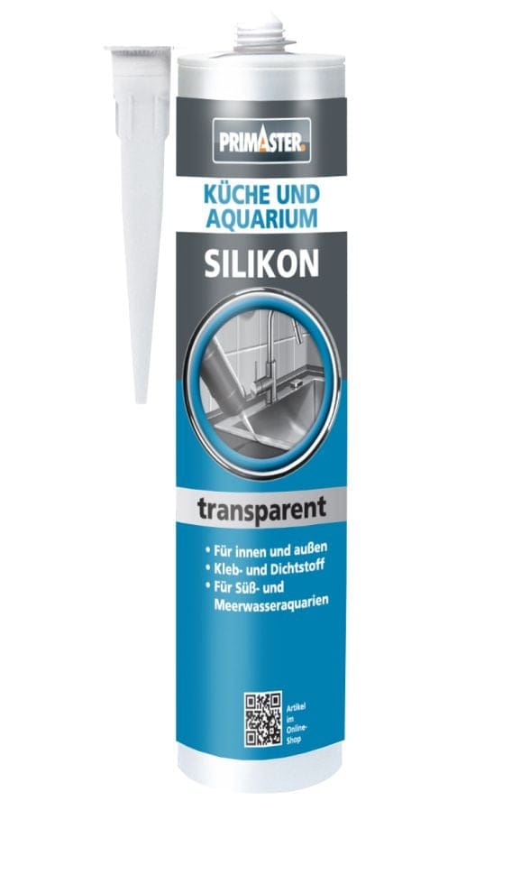 Primaster - Silikon Küche & Aquarium Transparent 300ml Kleb- und Dichtstoff