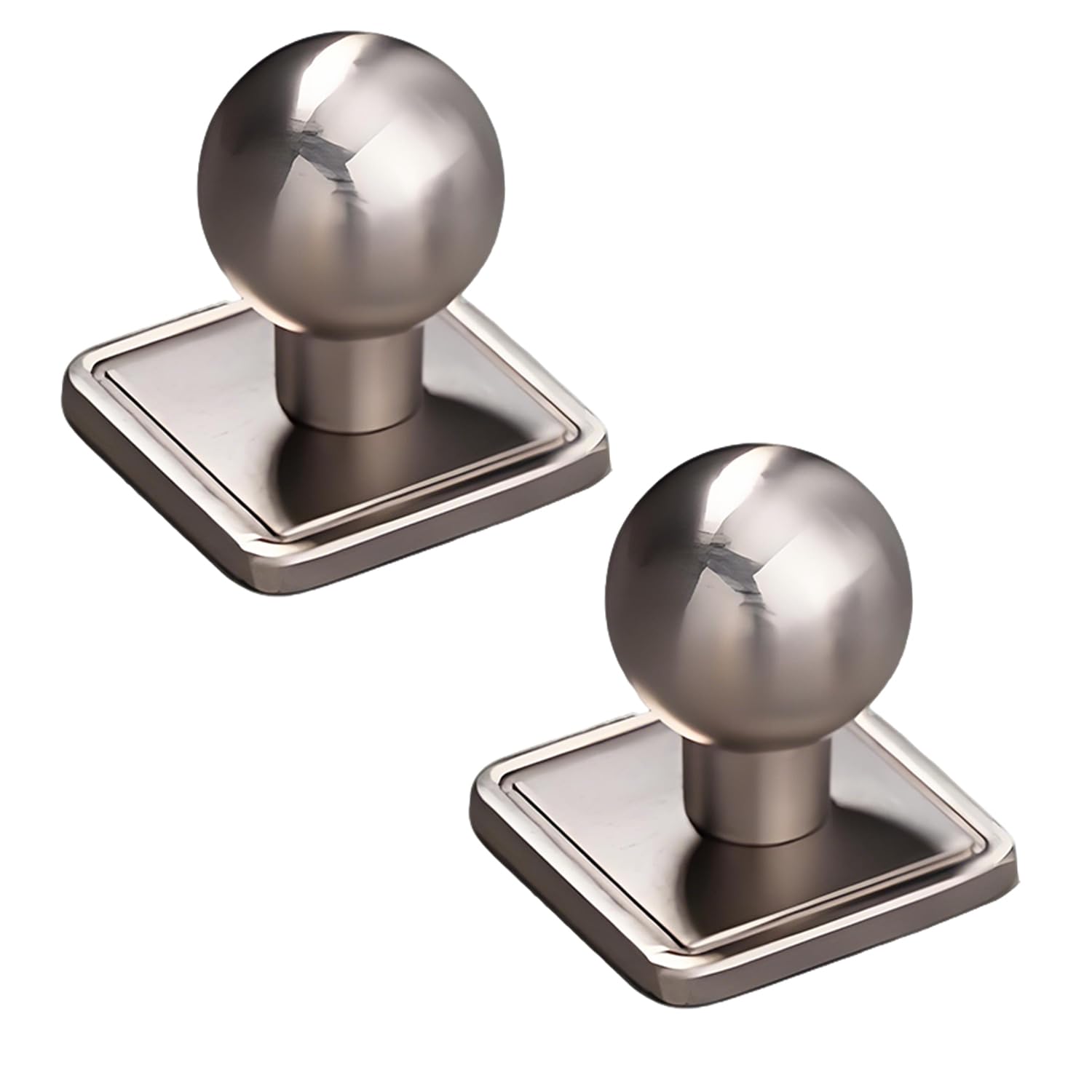 2er-pack Küchenschrankgriffe Aus Gebürstetem Nickel, Schubladengriffe Aus Zinklegierung, Schubladengriffe Für Badezimmerschubladen (silber)