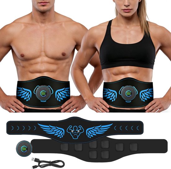 Ems-bauchmuskeltrainer, 10 Modi Und 39 Intensitätsstufen Mit Lcd-display