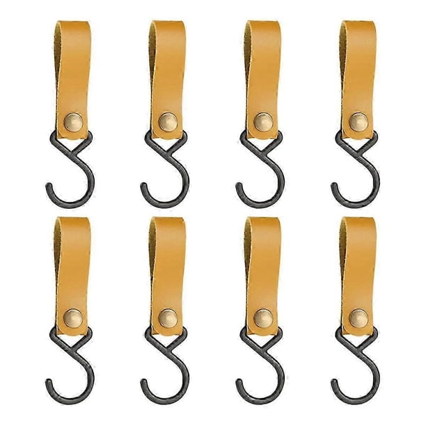 8-teiliges Set S-förmiger Lederhaken
