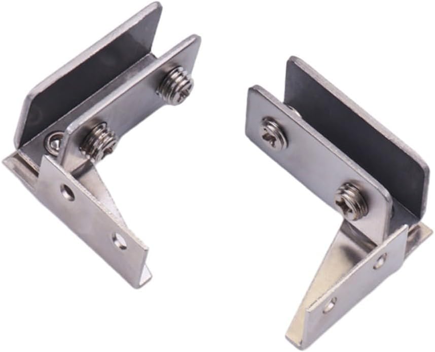 Scharniere Für Schränke, Vitrinen Und Glastüren - Magnetische Edelstahlscharniere - Geeignet Für 5 Bis 8 Mm Dickes Glas (silber).
