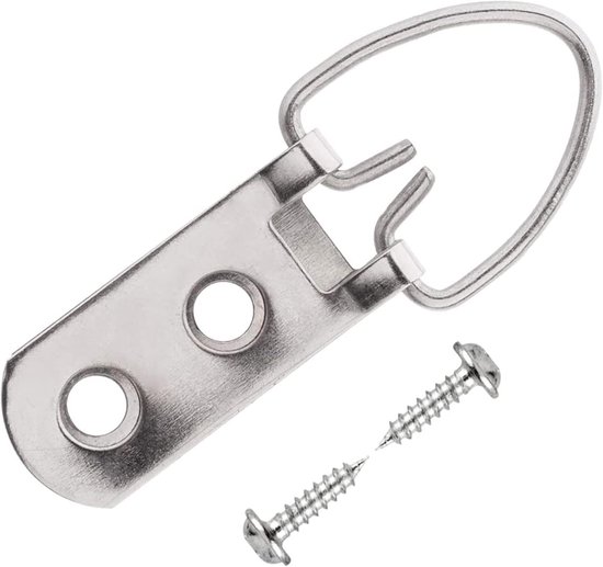Bilderrahmenhaken, Bilderrahmenhalter, 50 Stück, Aufhängehaken, Bilderrahmenhalter, Silber