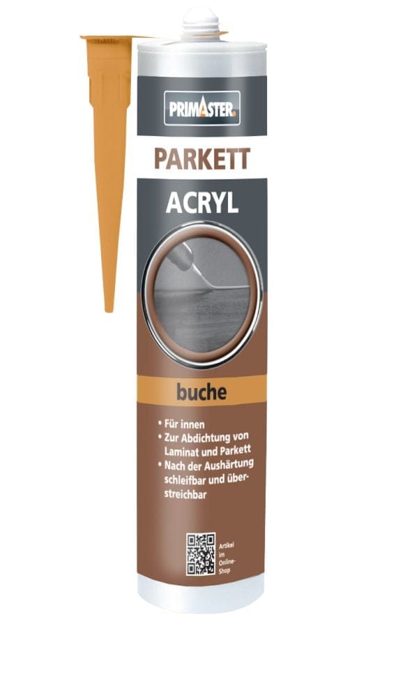 Parkett-Acryl Buche 300ml Parkettfugendicht Fugendichtmasse Schleifbar - Primaster