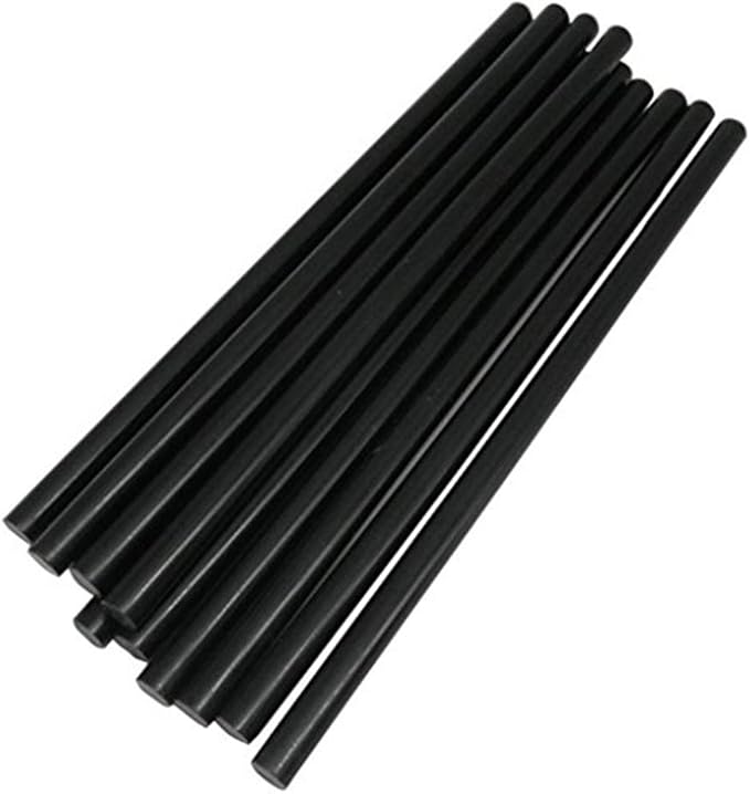 10er-packung Schwarze Heißklebestreifen, 11 Mm X 270 Mm