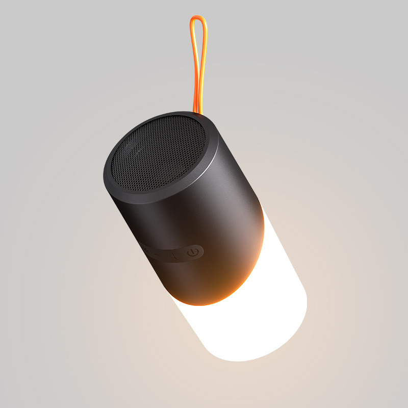 Kabelloser Bluetooth-lautsprecher Mit Rgb-beleuchtung, Tragbar Für Den Außeneinsatz, Kleiner Lautsprecher, Stimmungsbeleuchtung, Schwarz.