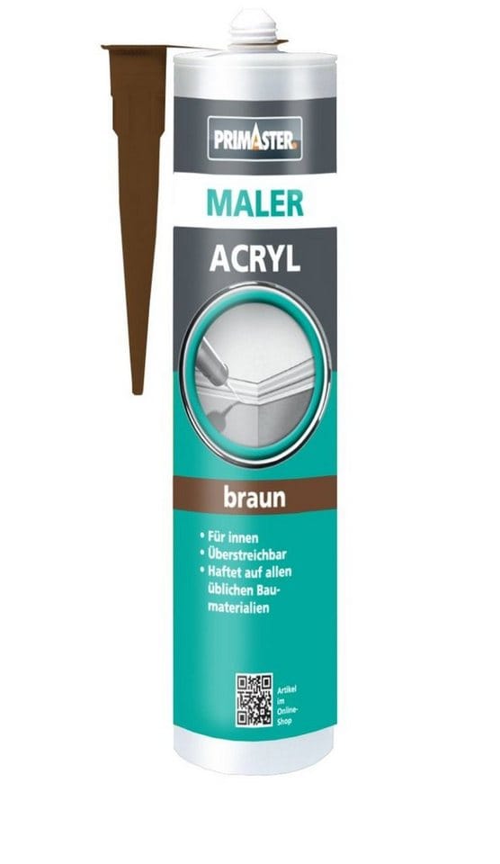 Maler-Acryl Braun 310ml Dichtmasse Dichtstoff Bauacryl - Primaster
