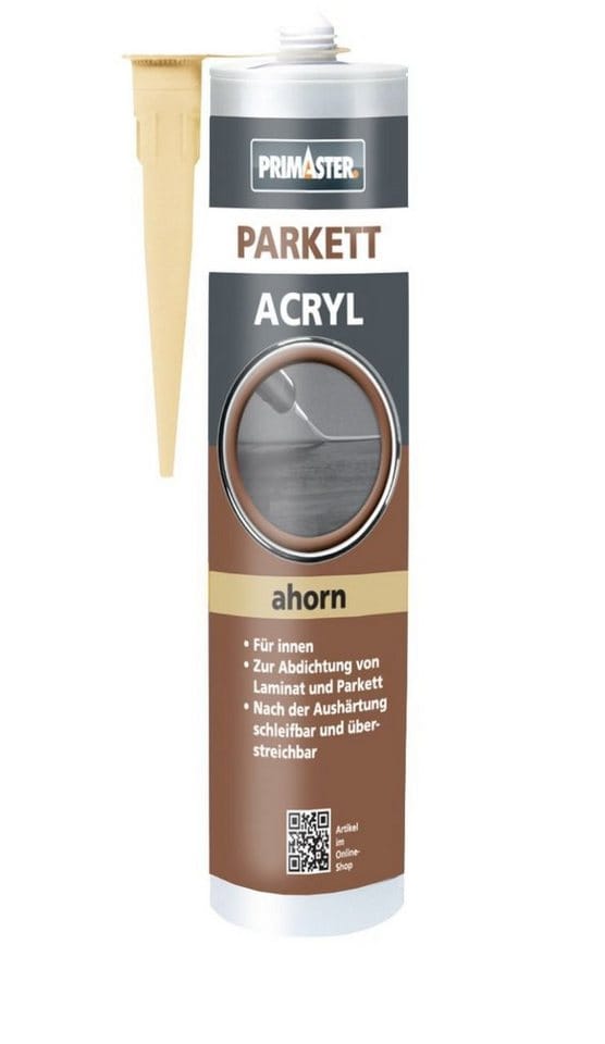 Parkett-Acryl Ahorn 300ml Parkettfugendicht Fugendichtmasse Schleifbar - Primaster