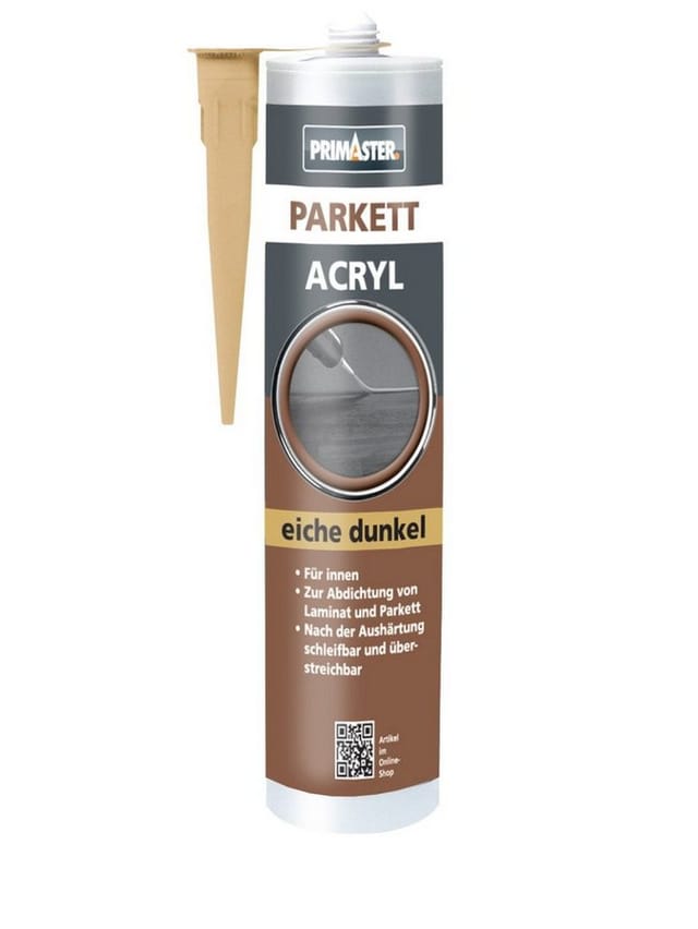 Parkett-Acryl Eiche Dunkel 300ml Parkettfugendicht Fugendichtmasse - Primaster