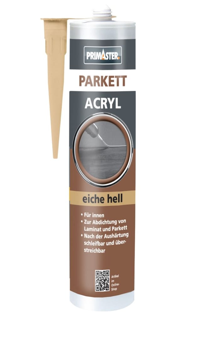 Parkett-Acryl Eiche Hell 300ml Parkettfugendicht Fugendichtmasse - Primaster