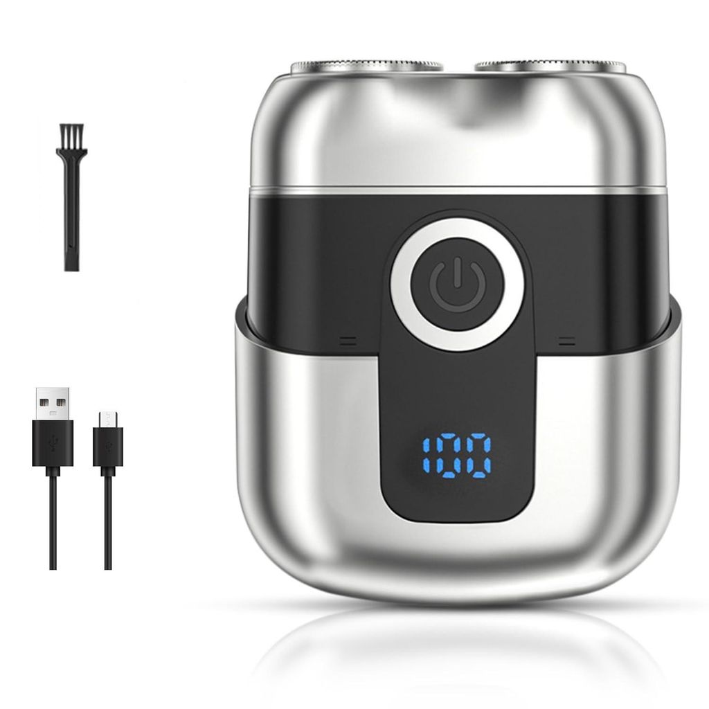 Mini-elektrorasierer Für Herren Mit Led-anzeige, Ipx6 Wasserdicht, Tragbar, Leise Und Abwaschbar.