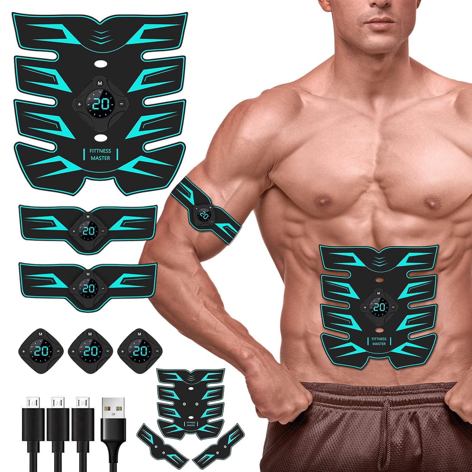 Arme, Rücken, Schultern, Beine Und Hüften, Ems-muskelstimulator, Bauchmuskelstimulator, Fitnessgerät Für Den Bauch, Bauchmuskulatur