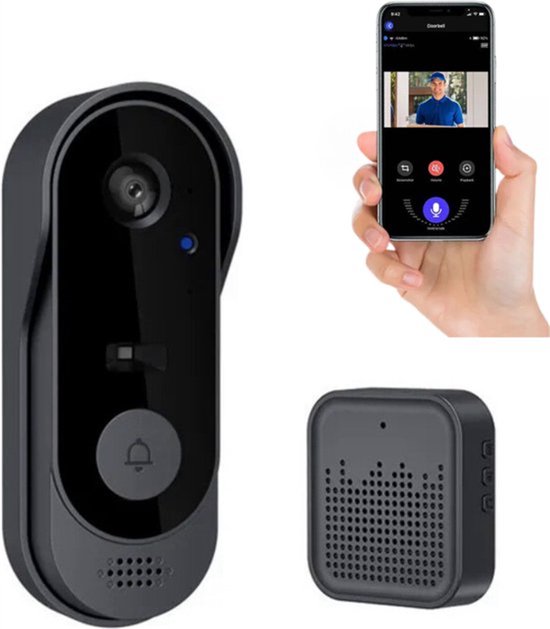Kabellose Video-türklingelkamera Modell 2025 Mit Innenklingel, 2,4-ghz-wlan, Gegensprechfunktion, 1080p-nachtsicht Und Sd-/cloud-speicher