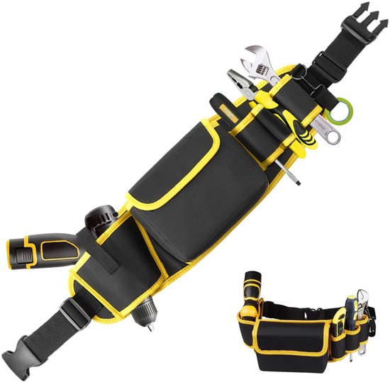 Gelbe, 57 X 16 Cm Große, Multifunktionale Werkzeugtasche Für Elektriker Und Schreiner
