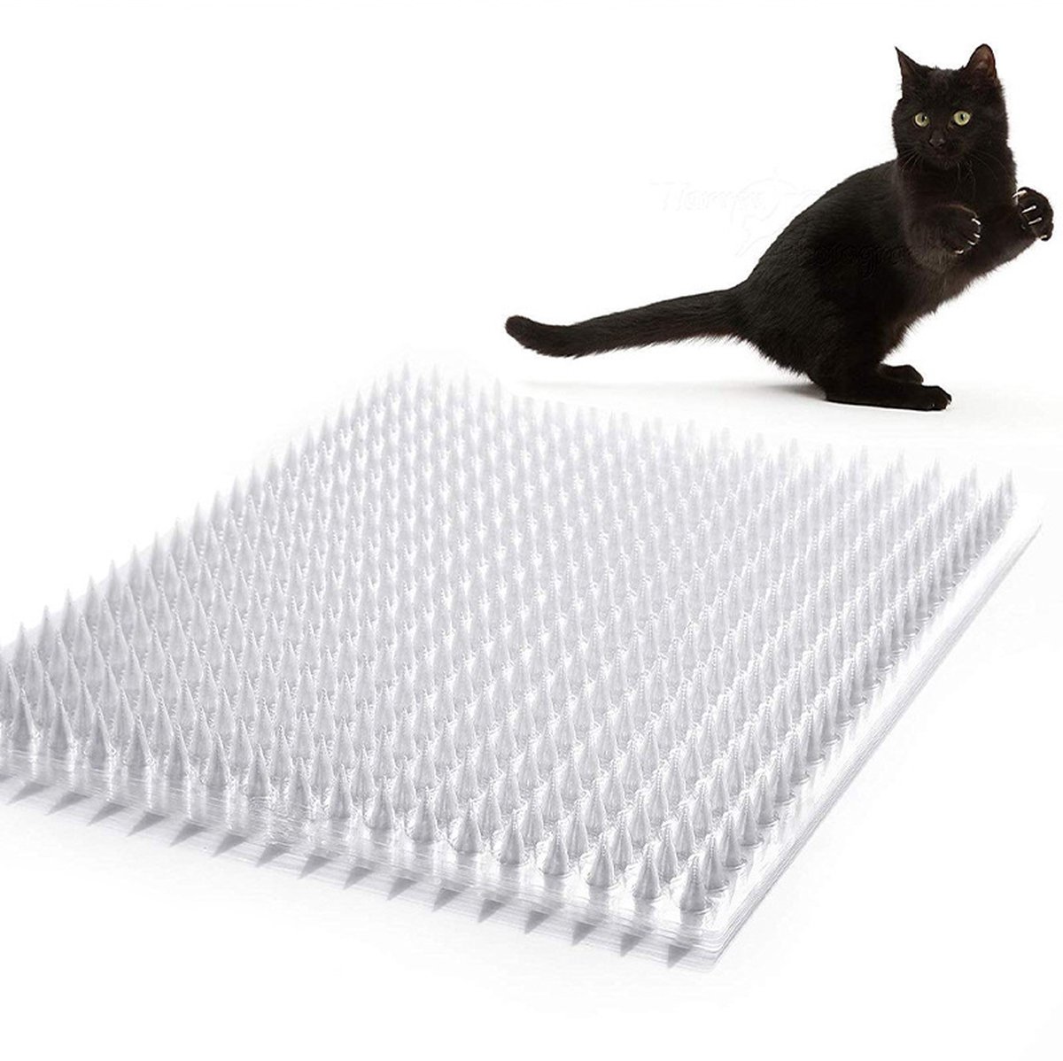 Abschreckende Matten Für Katzen Und Hunde – Weiß – Katzenabwehr Für Den Garten – Dornengitter Gegen Katzen – Katzenabwehr-dornengitter