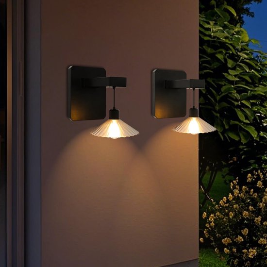 Century Of Lights Solar-außenleuchten – 2er-set – Ip65 Wasserdicht – Automatische Ein-/ausschaltung – 36 Stunden Beleuchtung – Für Garten, Terrasse Und Garage