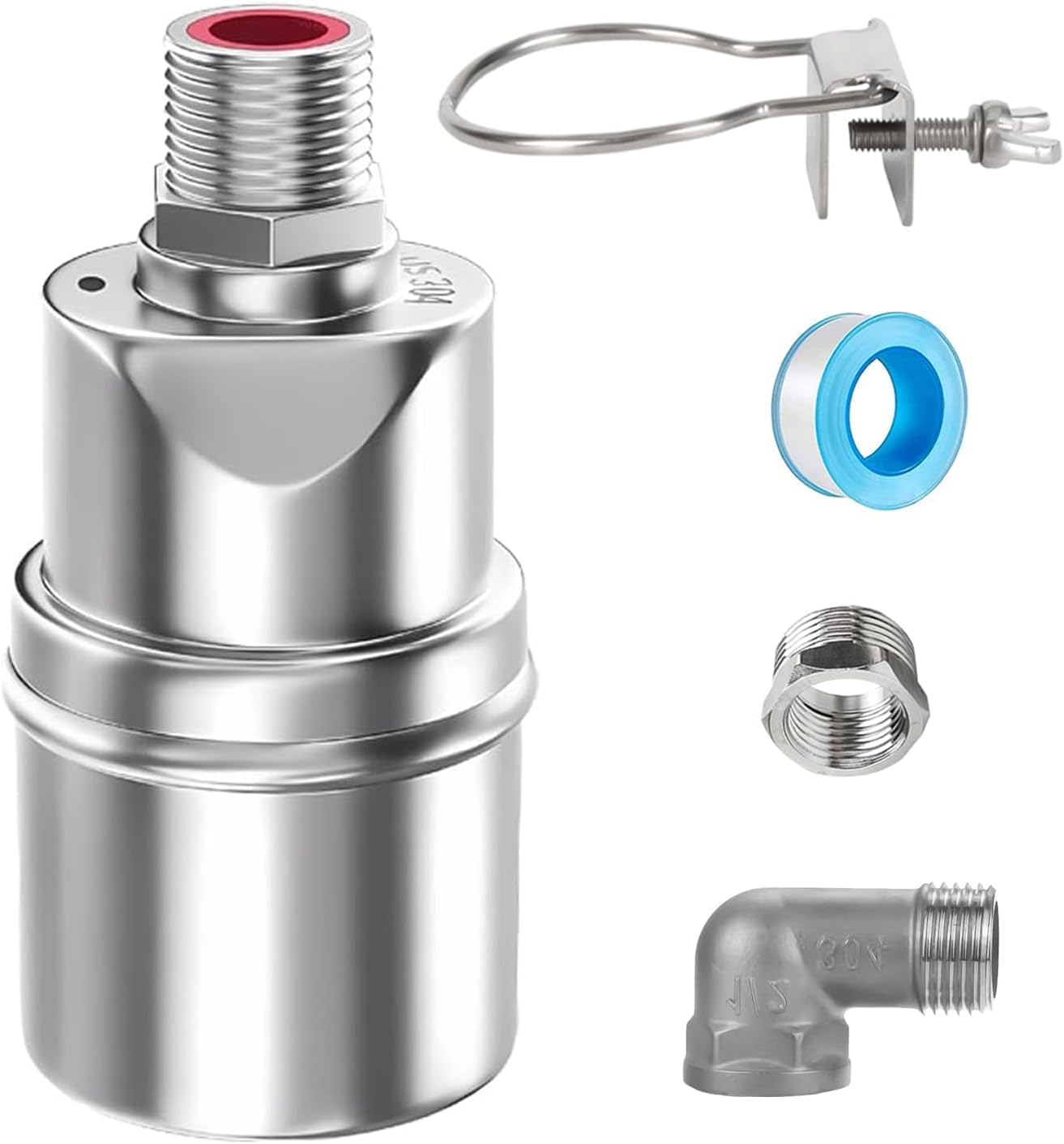 Automatisches Schwimmerventil Aus Edelstahl 304 – Vollautomatische Wasserstandsregelung, 1/2'' Bis 3/4'' Für Tanks Und Schwimmbecken