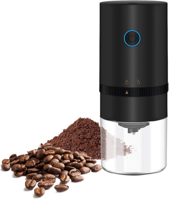 Elektrische Kaffeemühle Mit Mahlscheibe, Kabellose Tragbare Kaffeebohnenmühle, Wiederaufladbare Mini-kaffeemühle Mit Mehreren Mahlgradeinstellungen.