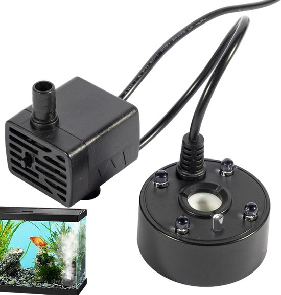 Usb-vernebler, Wasservernebler, Ultraschallvernebler Mit Led-beleuchtung, Teichvernebler, Nebelmaschine, Dünger Für Springbrunnen, 5 V